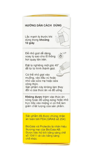 BioGaia Protectis Baby Drops 5ml - Men Vi Sinh Hỗ Trợ Cân Bằng Hệ Vi Sinh Đường Ruột Cho Trẻ