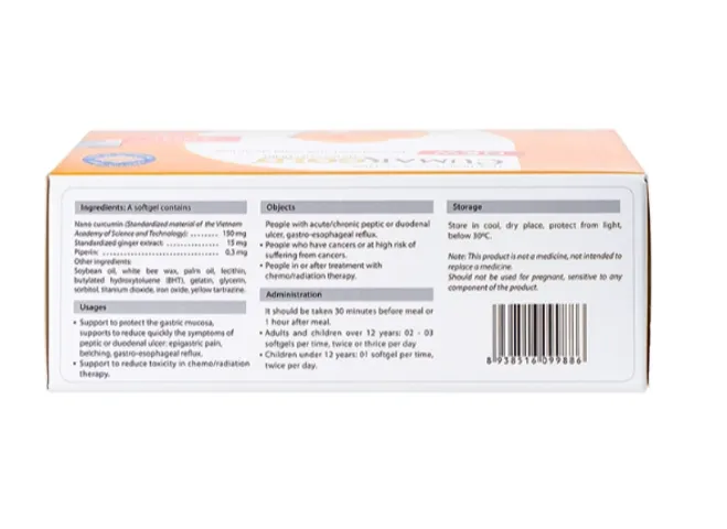 Viên hỗ trợ bảo vệ niêm mạc dạ dày CumarGold Nano Curcumin New CVI (4 vỉ x 10 viên)
