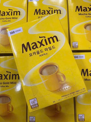 CAFE MAXIM HÀN QUỐC ️ HỘP 100 GÓI (DATE MỚI)