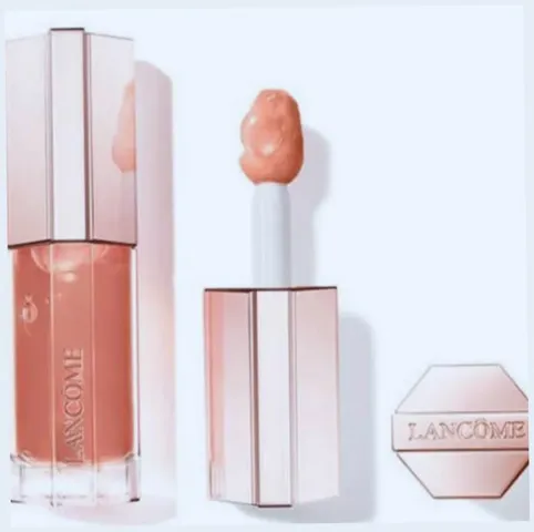 (Hàng Chất) [ nobox ] Son Kem Lancôme Lip Idôle Juicy Treat Lip Oil Gloss 25 Toffee Talk Màu Cam San Hô Hàng Chuẩn Cao Cấp