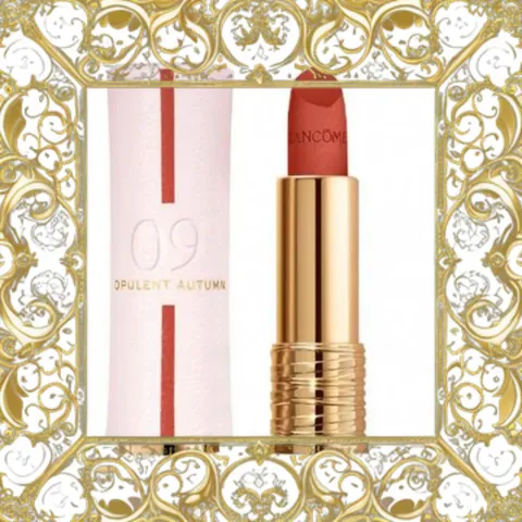 (Loại Tốt) [ nobox ] Son Lancôme Absolute Perfect Lipstick Velvet Matte Lucky Limited Edition 09 Opulent Autumn Màu Cam Đất Đầy Đủ