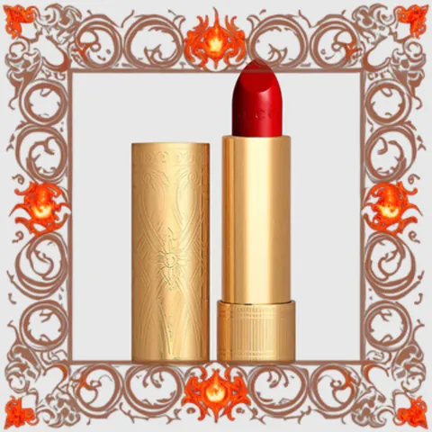(Đẳng Cấp) [ tester ] Son Gucci Rouge À Lèvres Satin Lipstick Màu 502 Eadie Scarlet Đỏ Lạnh Đầy Đủ