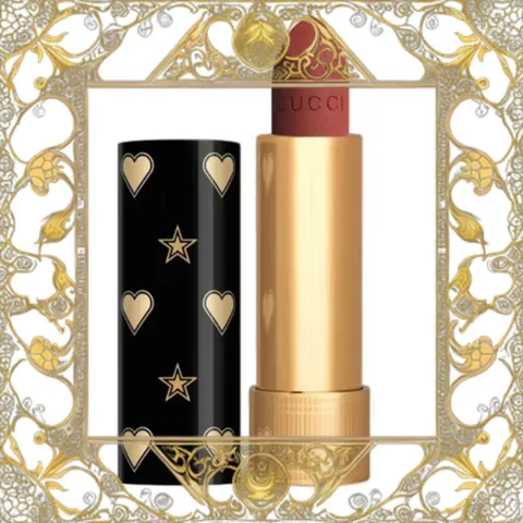 (Cao Cấp) Son Gucci 217 Valeria Rose Son Môi Hồng Cam Đất Matte Holiday 2021, Sang Trọng và Quyến Rũ cho Phái Đẹp Chính Hãng