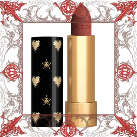 (Loại Tốt) [ nobox ] Son Gucci 217 Valeria Rose, Holiday 2021 Rouge à Lèvres Mat Lipstick Màu Hồng Cam Đất 366276 Nội Địa