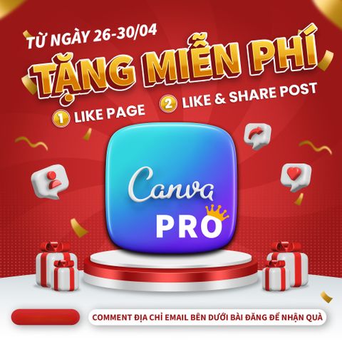 Tài khoản Canva Pro - Xóa Nền Nhanh, Hơn 100 Triệu Tài Nguyên Độc Quyền, Hỗ Trợ Thiết Kế Chuyên Nghiệp + Tặng Kèm Khóa Học Canva Pro Và Capcut Chỉnh Sửa Video