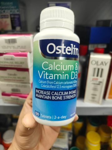 Ostelin Viên Uống Hỗ Trợ Bổ Sung Calcium & Vitamin D3 Duy Trì Chắc Khỏe Xương và Răng 