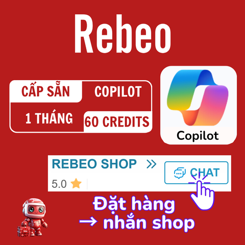 Tài khoản cấp sẵn Copilot AI 1 Tháng - Rebeo shop