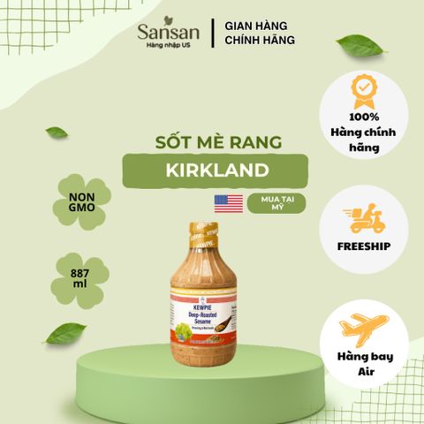 Sốt Mè Rang Kewpie Roasted Sesame Dressing & Marinade 887ml Chai Nước Sốt Salad Ướp Thịt-USA