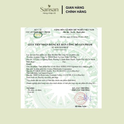 Viên Ngậm Tan Nhanh Kirkland Signature Vitamin B12 5000mcg 300 Viên Hương Anh Đào