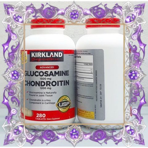 (Bản Mới) Viên uống Glucosamine 1500mg Kirkland Mỹ Hỗ trợ sức khỏe khớp và phục hồi chức năng vận động, 280 viên Chính Hãng