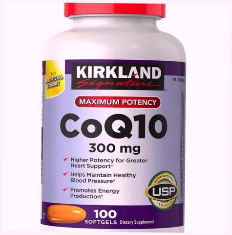 (Cao Cấp) Viên uống Kirkland CoQ10 300mg 100 viên hỗ trợ tim mạch và tăng cường sức khỏe chính hãng từ Mỹ Hàng Chuẩn Nội Địa