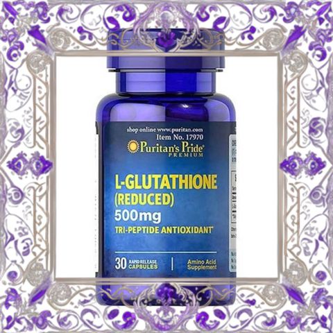 (Hàng Chất) Viên uống Puritan's Pride Premium L-Glutathione 500mg Bổ sung sức khỏe và làm sáng da, hỗ trợ chống oxy hóa (30 viên) chính hãng Uy Tín