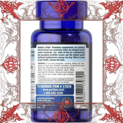 (Hàng Chất) Viên uống Puritan's Pride Premium L-Glutathione 500mg Bổ sung sức khỏe và làm sáng da, hỗ trợ chống oxy hóa (30 viên) chính hãng Uy Tín