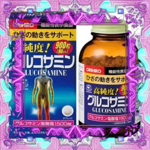 (Hàng Chuẩn) Viên uống Glucosamine High Purity Orihiro (900 viên) Hỗ trợ sức khỏe khớp, giảm đau và tăng cường linh hoạt cho người Hàng Chuẩn