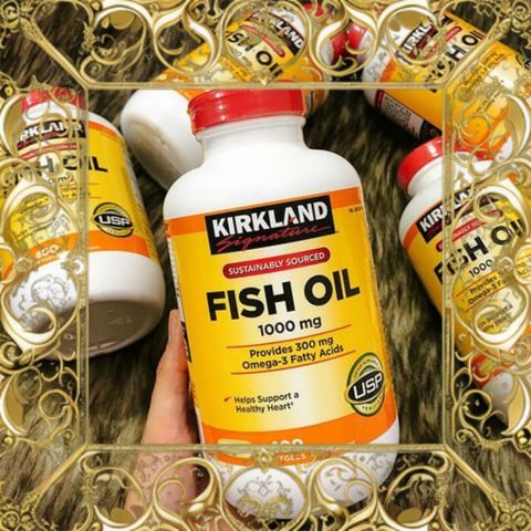 (Hàng Chuẩn) Dầu Cá Kirkland Signature 1000 mg (400 viên Nắp Đỏ) Bổ Sung Omega-3 Tốt cho Tim Mạch và Não Bộ, Hỗ Trợ Sức Khỏe Toàn Diện chính hãng Nhập Khẩu