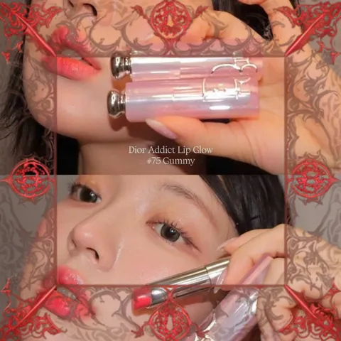 (Bản Mới) Son dưỡng Dior Addict Lip Glow 075 Hồng Đào Gummy 3.2g Dưỡng ẩm, căng mọng môi tự nhiên, chính hãng, phong cách thời trang Mẫu Mới