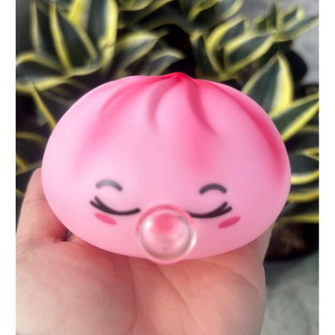 Đồ chơi nhựa Bánh bao squishy thổi bóng cực cool hót, cực vui nhộn