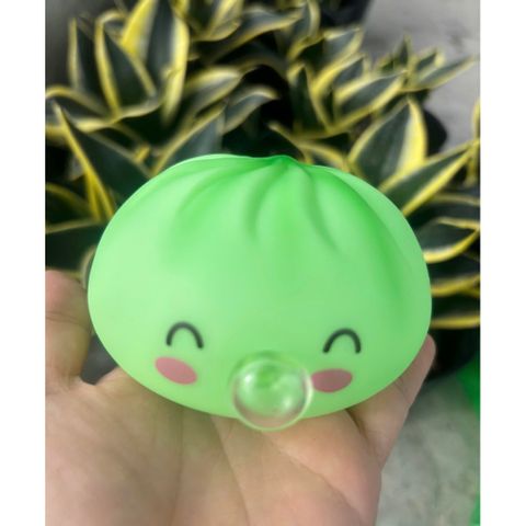 Đồ chơi nhựa Bánh bao squishy thổi bóng cực cool hót, cực vui nhộn
