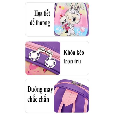 Cặp - Balo Labubu cho bé mẫu giáo, lớp 1