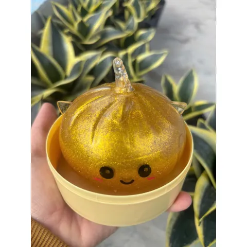 Squishy Bánh Bao (Có Tai) Kim Tuyến hot 2026 - Không Có Đèn