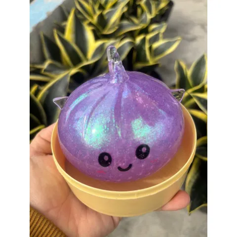 Squishy Bánh Bao (Có Tai) Kim Tuyến hot 2026 - Không Có Đèn