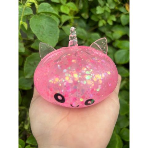Squishy Bánh Bao kim tuyến (Có Tai) - Dẻo-10cm