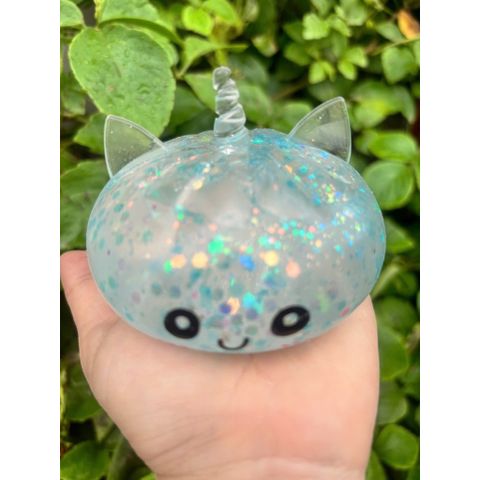 Squishy Bánh Bao kim tuyến (Có Tai) - Dẻo-10cm