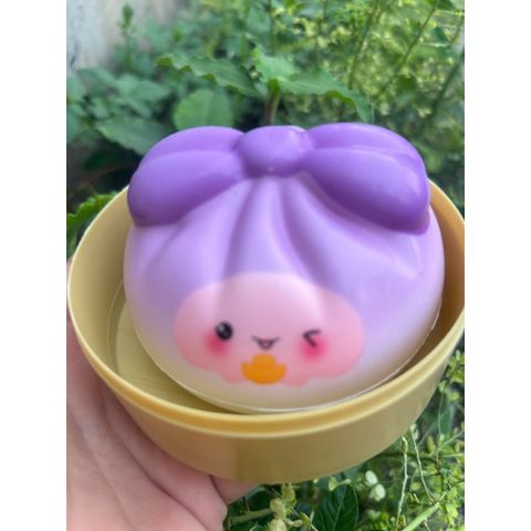 Squishy bánh bao có nơ, size lớn 11cm
