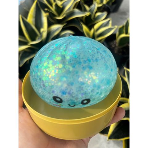 Squishy bóp mềm - Bánh bao kim tuyến - Có Đèn