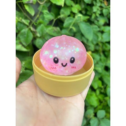 Squishy Bánh Bao kim tuyến size trung