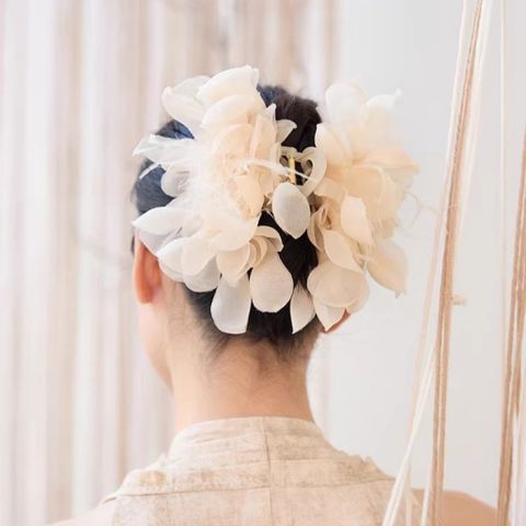 Kẹp tóc vải voal các cánh hoa