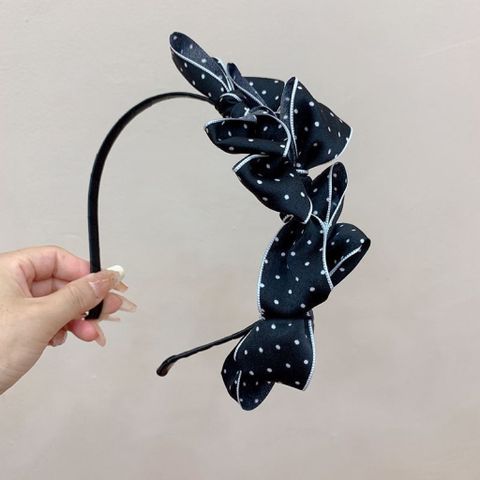 Cài tóc nữ hoạ tiết nơ chấm bi siêu thanh lịch, dịu dàng, trang nhã