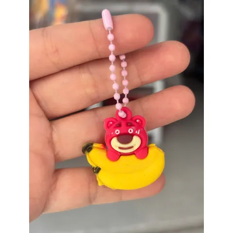 Đồ chơi nhựa Móc khoá mini gấu dâu 783074