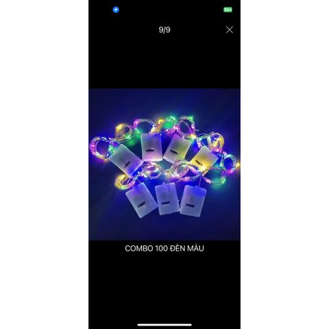 02 Dây đèn led nhiều màu 2m