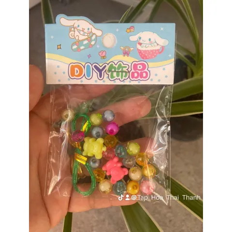 Xỏ xâu vòng mini có kèm dây