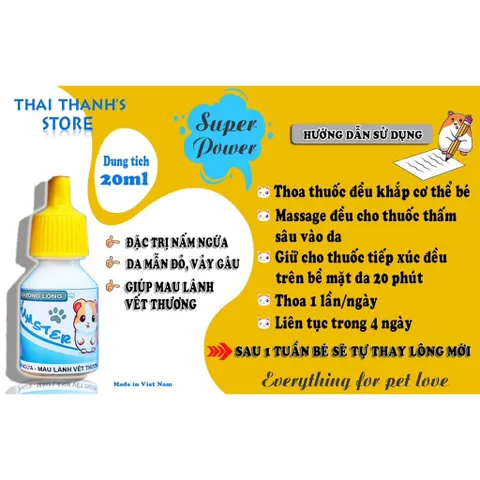 Thuốc trị rụng lông hamster và thú nhỏ