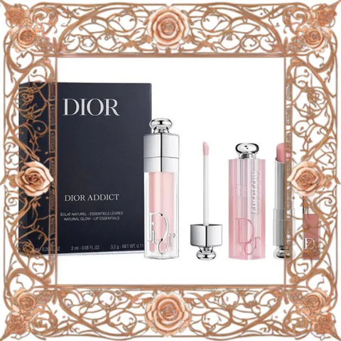 (Chính Hãng) Set Son Dưỡng Dior Addict Natural Glow 3 Món Màu Sắc Tự Nhiên, Nuôi Dưỡng Môi Mềm Mịn, Quà Tặng Sang Trọng cho Phụ Nữ Chính Hãng