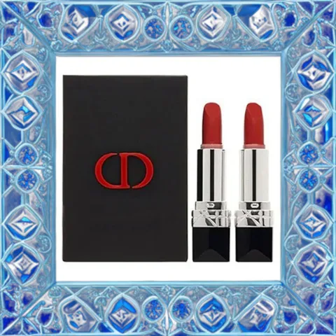 (Hàng Chuẩn) Set Son Dior Rouge Couture 999 Matte & Satin Mini Son Môi Đỏ Cổ Điển, Trang Điểm Đẳng Cấp Nội Địa