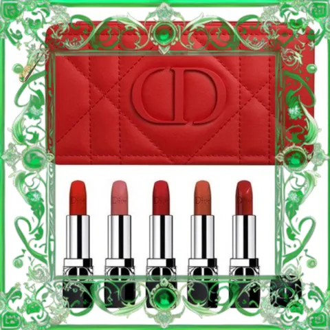 (Hàng Chuẩn) Bộ (5 Son) Son Dior Rouge Refillable Sừng Sực Màu Sắc Thời Thượng & Chăm Sóc Môi Cao Cấp Chính Hãng Nhập Khẩu