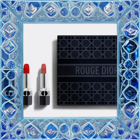 (Nhập Khẩu) Set 2 Son Dior Rouge Dior Duo Collection Màu 999 Đỏ Cổ Điển & 720 Hồng Quyến Rũ Chất Son Cao Cấp Chính Hãng Chính Hãng