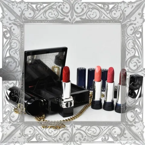 (Nhập Khẩu) Set Son Dior Rouge Minaudiere Giới Hạn Bộ Sưu Tập Trang Điểm Giáng Sinh Sang Trọng Chính Hãng Đầy Đủ