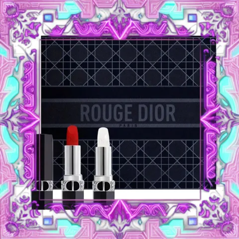 (Cao Cấp) Set 2 Son Dior Rouge Dior Duo Collection Son Màu 999 Velvet & Son Dưỡng Satin 000 Lip Balm 3.5g Chính Hãng Sang Trọng Mẫu Mới