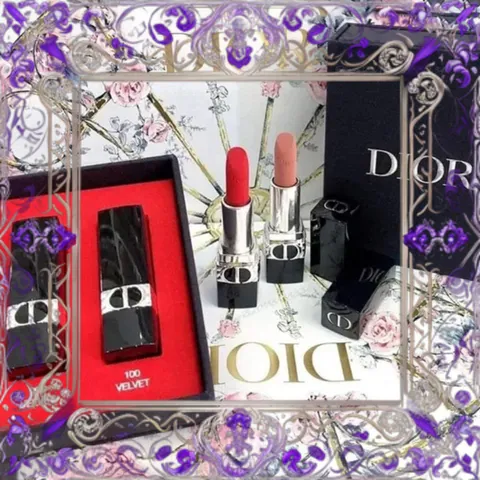 (Cao Cấp) Set 2 Son Mini Dior Rouge Màu 999 và 100 Velvet Chính Hãng Chất Son Mịn, Thiết Kế Sang Trọng, Dễ Dàng Phối Đồ Nhập Khẩu