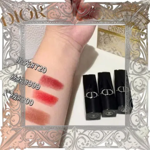 (Bản Mới) Bộ 3 Son Mini Dior Mini Rouge Lipstick Hồng Đất 720, Nâu Đất 200, Đỏ Thuần 999 Son Đánh Môi Chính Hãng, Quyến Rũ Chính Hãng