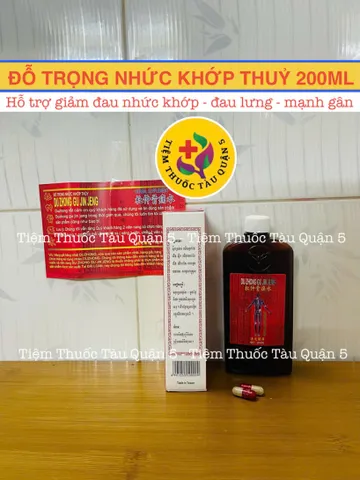 Đỗ Trọng Nhức Khớp Thuỷ Chai 200Ml Hỗ Trợ Xương Khớp