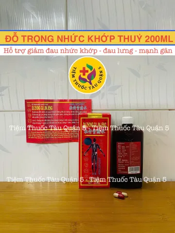 Đỗ Trọng Nhức Khớp Thuỷ Chai 200Ml Hỗ Trợ Xương Khớp