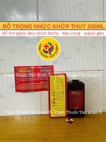Đỗ Trọng Nhức Khớp Thuỷ Chai 200Ml Hỗ Trợ Xương Khớp