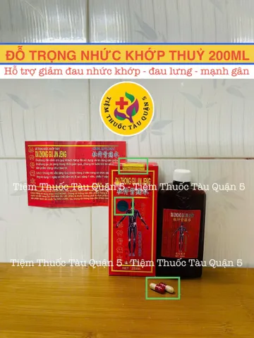 Đỗ Trọng Nhức Khớp Thuỷ Chai 200Ml Hỗ Trợ Xương Khớp