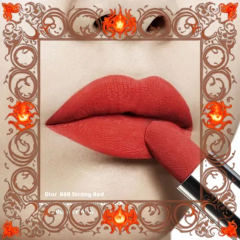 (Đẳng Cấp) Son Lì Dior Rouge Couture Velvet 888 Đỏ Cam Chính Hãng Sắc Màu Quyến Rũ, Bền Màu, Phù Hợp Mọi Dịp Mẫu Mới