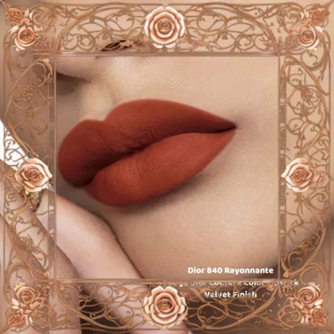 (Chính Hãng) Son Dior Rouge Velvet Nắp Hít (2025) 840 Rayonnante Son Môi Cam Gạch Sang Trọng, Lì Mịn, Chất Velvet Chính Hãng Chính Hãng
